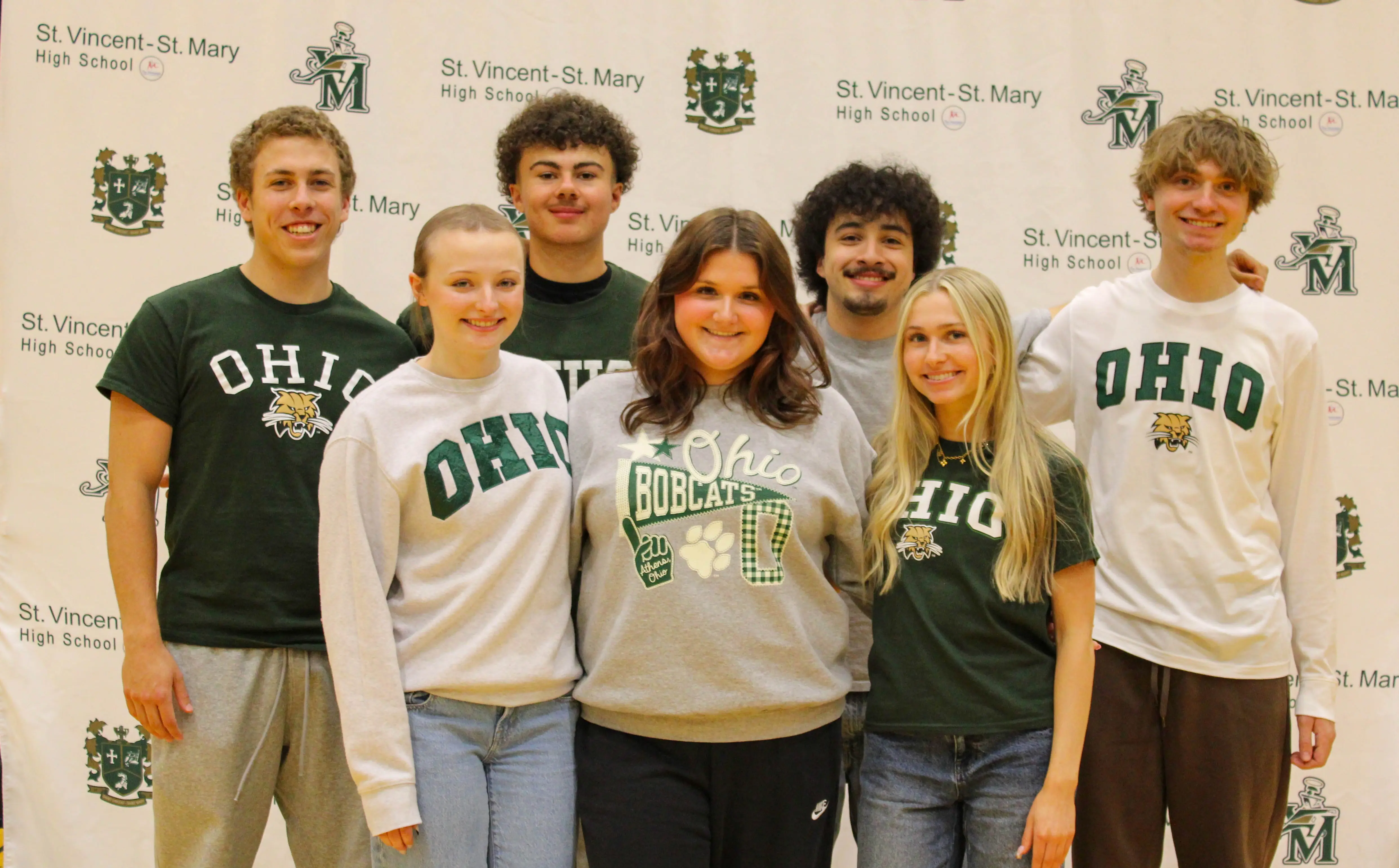 St Vincent St Mary High School students selecting their college.