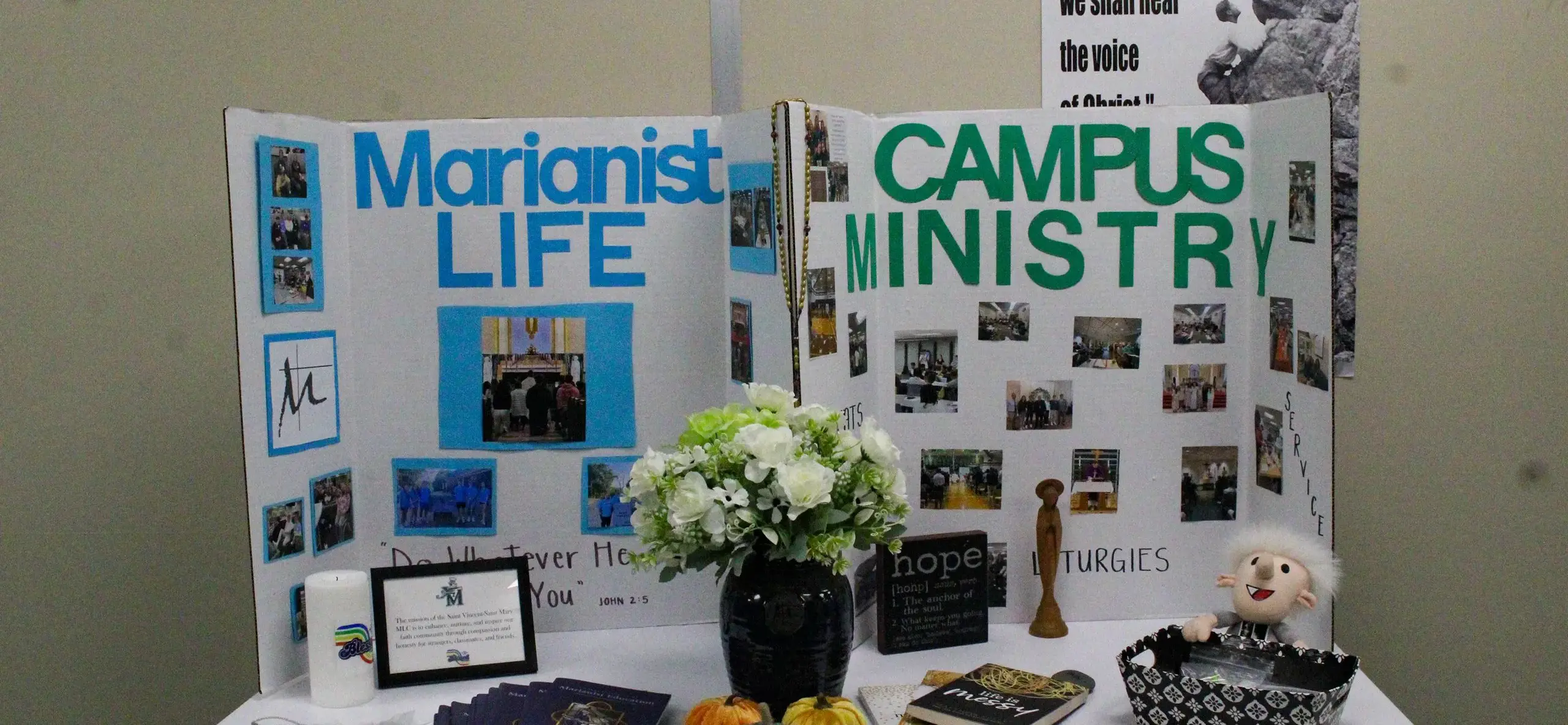 St Vincent St Mary High School clubs fair displays.