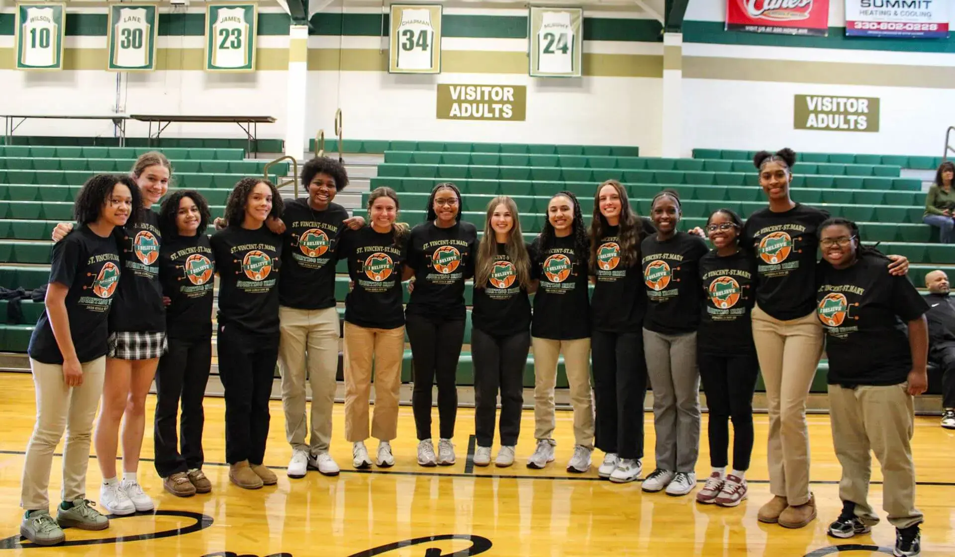 STVM student girls' Basketball team.