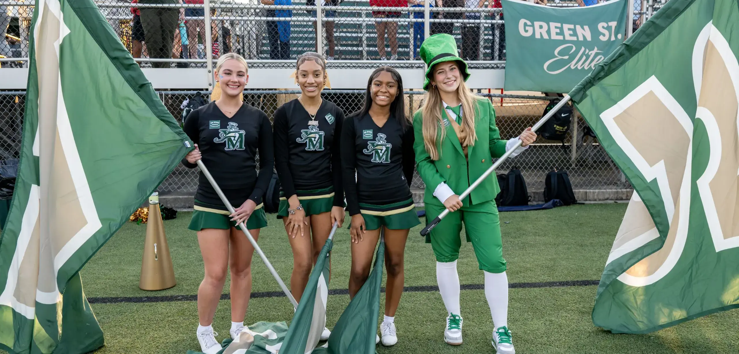 Photo of cheer leprechauns