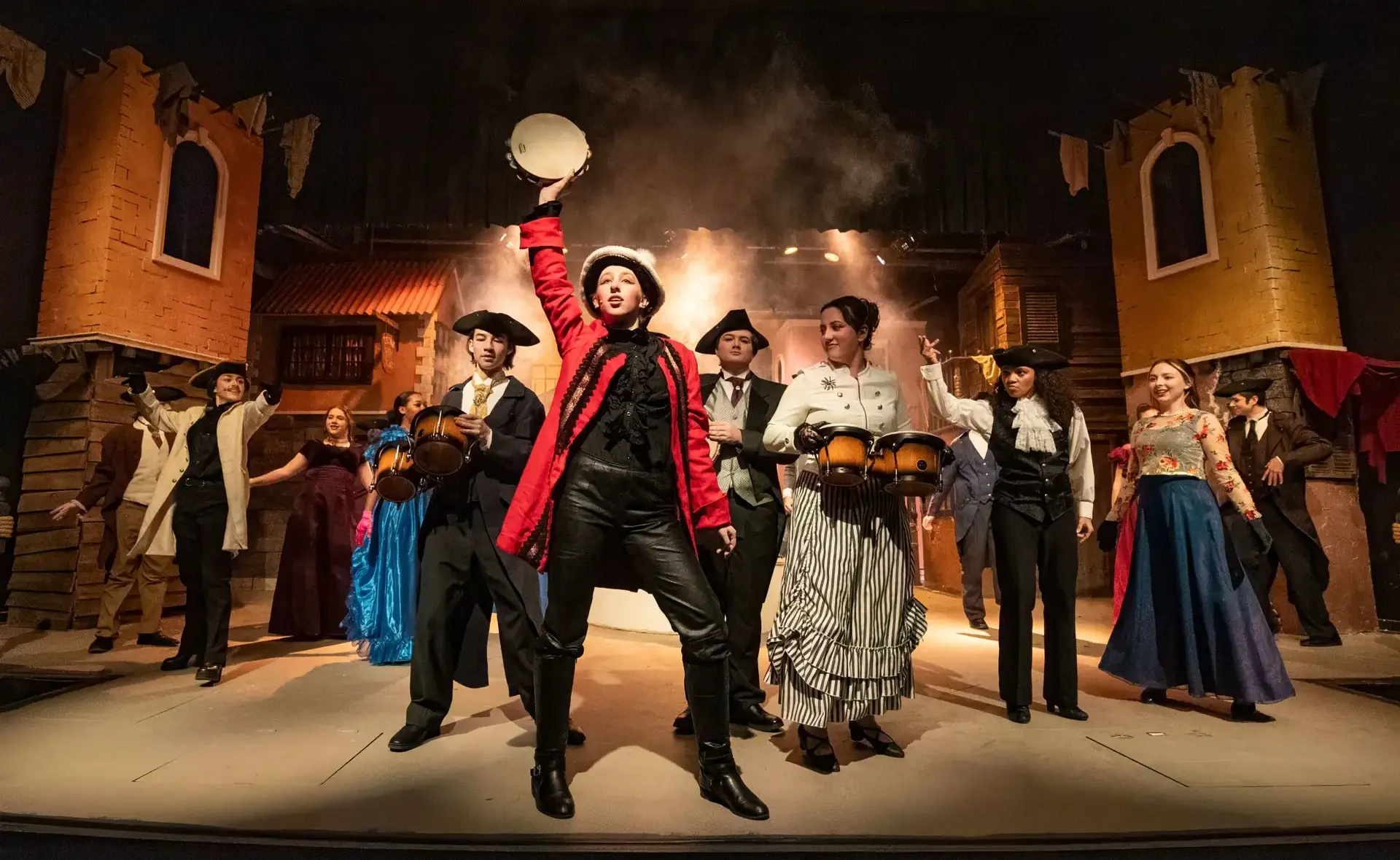 Photo of student in theatre